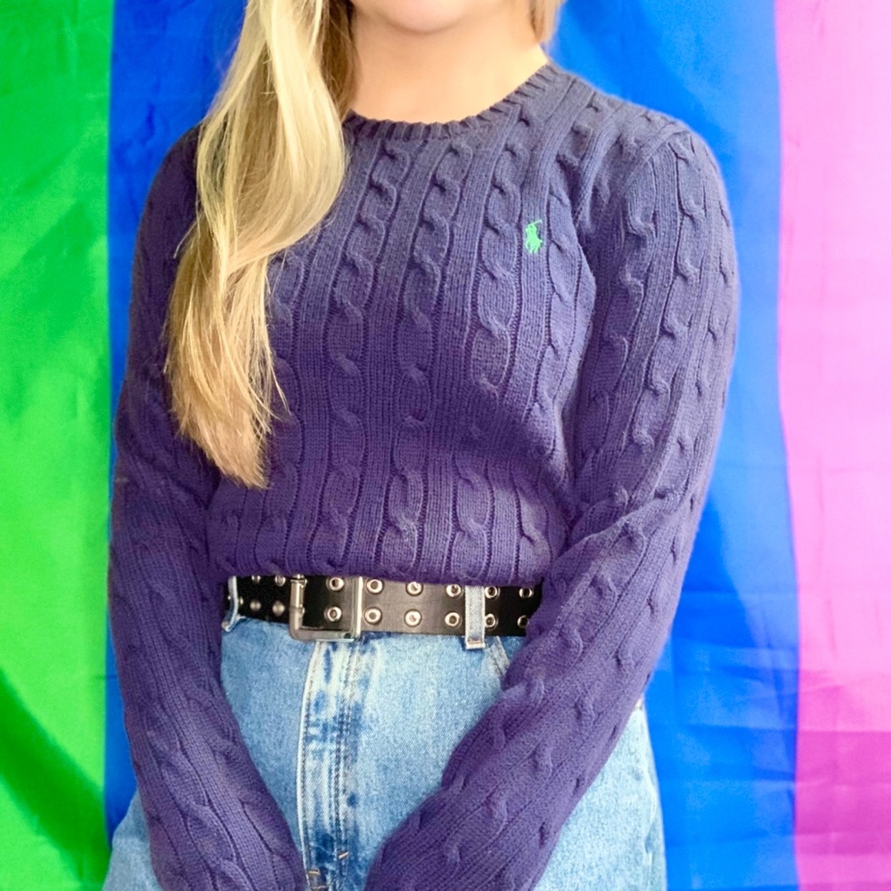 Vintage Polo by Ralph Lauren cable knit sweater